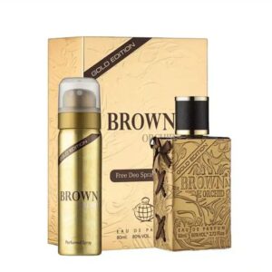 Fragrance World Brown Orchid Gold Edition With Free Deo Spray Deodorant 80ml for Men in Kenya