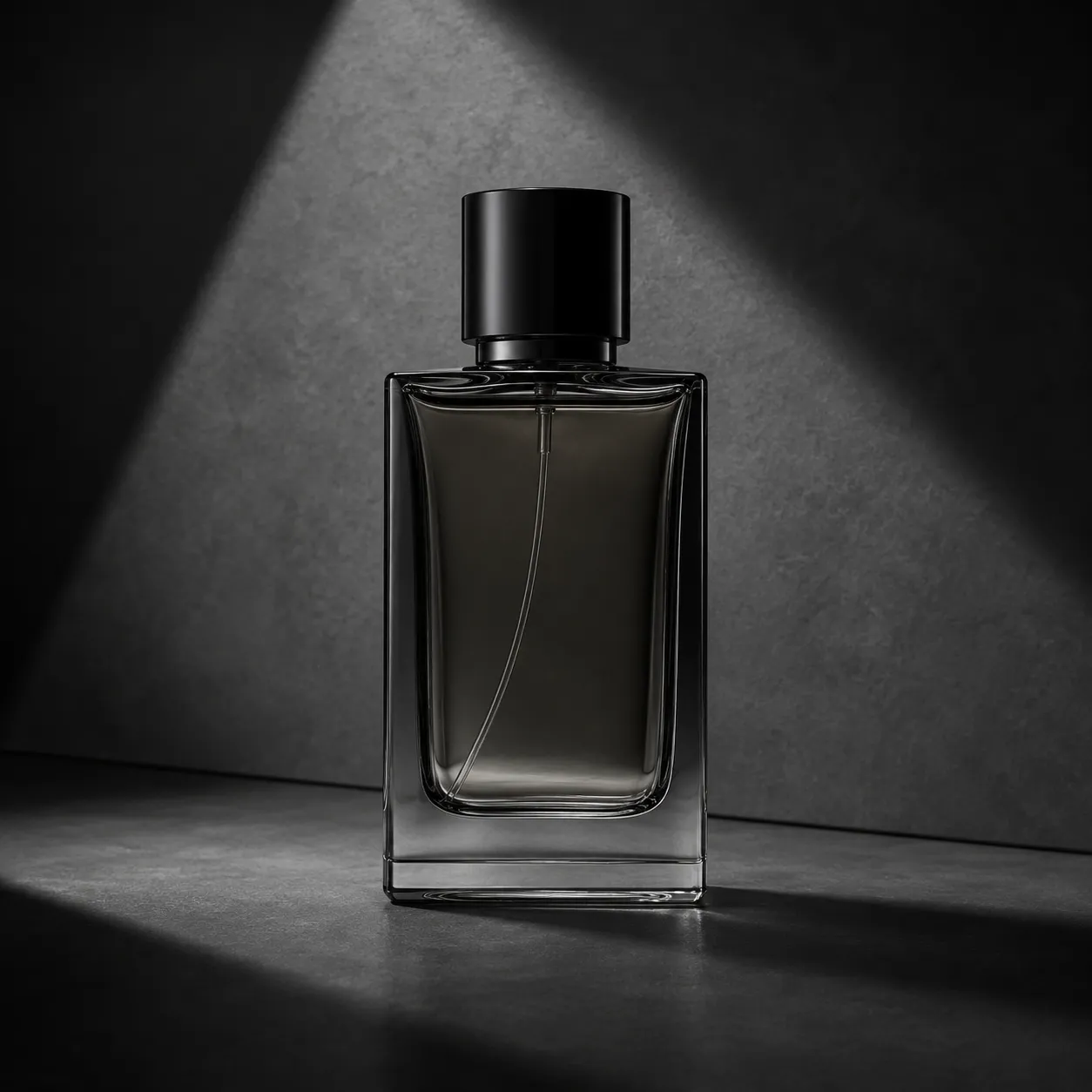 Hugo Boss perfume bottle on dark masculine background