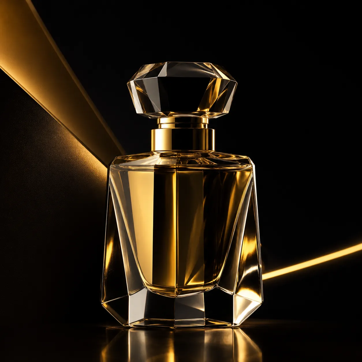 YSL-style perfume bottle with black and gold styling